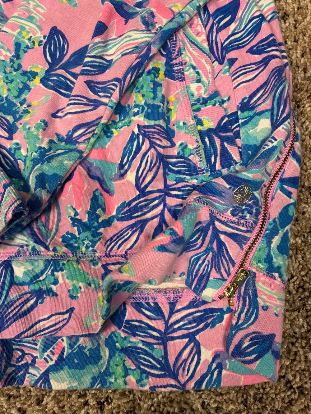 Lily Pulitzer Luxletic Beach Comber Pullover Sweatshirt - Picture 11 of 12